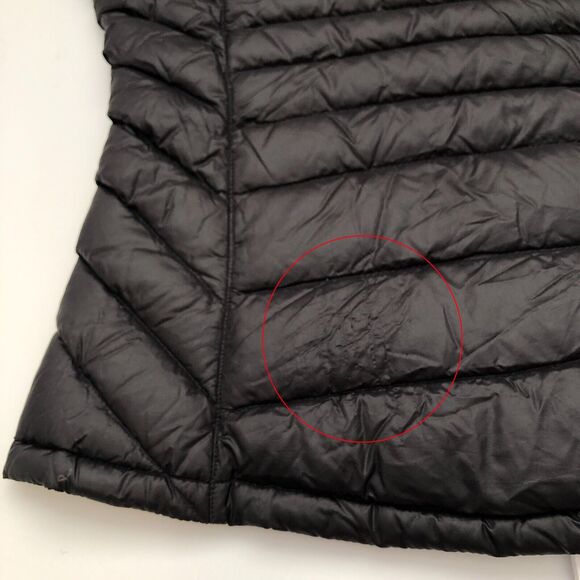 Bernardo Goose Down Vest Black Full Zip Puffer Vest Womens Small - Picture 8 of 8